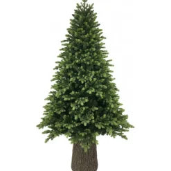 Albero di Natale Illuminato Darcy con Tronco 1450LED h240Ø145cm PE+PVC-Magic Tree Discount