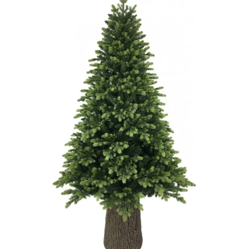 Albero di Natale Illuminato Darcy con Tronco 1450LED h240Ø145cm PE+PVC-Magic Tree Discount