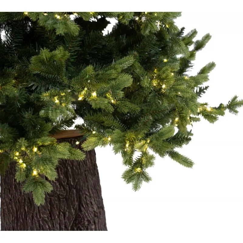 Albero di Natale Illuminato Darcy con Tronco 1450LED h240Ø145cm PE+PVC-Magic Tree Discount
