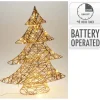 Albero di Natale Luminoso con Led Champagne 60 Cm-Koopman Outlet