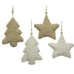 Albero di Natale o Stella da appendere 22 cm. Pezzo Singolo-Kaemingk Outlet