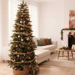 Albero di Natale Russel h210Ø70cm PE+PVC-Magic Tree New