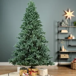 Albero di Natale Trondheim Verde/Blue h300Ø180cm PE+PVC-Kaemingk Clearance