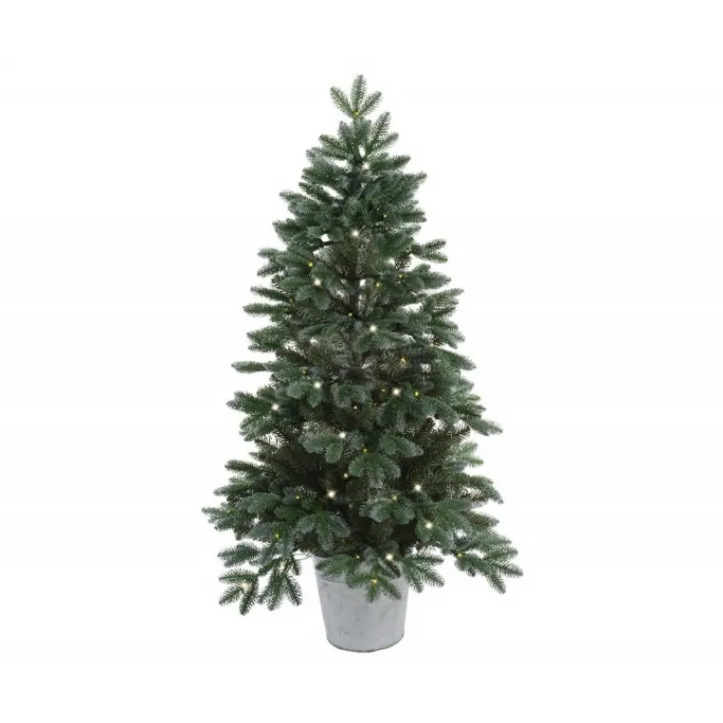 Albero di Natale Trondheim Illuminato h120Ø65cm PE+PVC-Kaemingk Discount