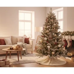 Albero di Natale Trondheim Illuminato h120Ø65cm PE+PVC-Kaemingk Discount