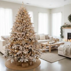 Albero di Natale White Montgomery h240Ø142cm PE+PVC-Magic Tree Online