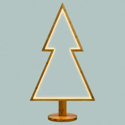 Albero Natale Abete con Base H90cm LED BIANCO CALDO-Lotti Best