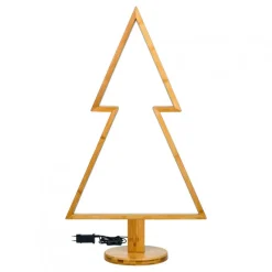 Albero Natale Abete con Base H90cm LED BIANCO CALDO-Lotti Best