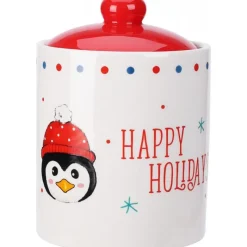 Barattolo di Natale in Ceramica 12x18 cm. Pezzo Singolo-Koopman New