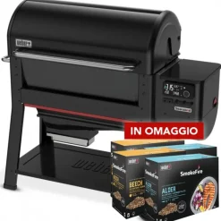 Barbecue a Pellet Searwood Xl Black Cod. 1500131-Weber Outlet