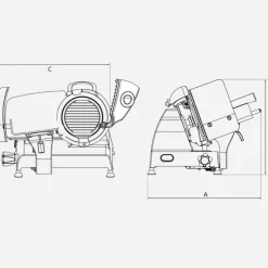 Affettatrice Red Line 250 colore Matt Rosso-Berkel