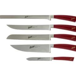 Elegance Set 5 coltelli chef Rosso-Berkel Discount