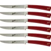 Elegance Set 6 coltelli da bistecca in acciaio Rosso-Berkel Outlet