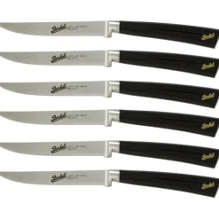 Elegance Set 6 coltelli da bistecca in acciaio Nero-Berkel Best
