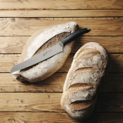 Teknica Coltello pane 22 cm Nero-Berkel New