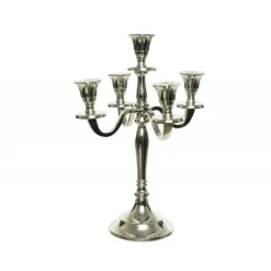 Candelabro in alluminio 29,5 cm-Kaemingk
