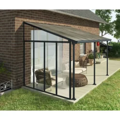 3 m Parete laterale Pergola Grigio-Canopia Discount