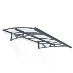 Amsterdam Pensilina Da Esterno 224X140 cm Trasparente-Canopia Discount