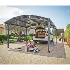 Arcadia Carport in Alluminio 3.6 X 11 m-Canopia Clearance