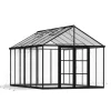 ARIA Ibrida Serra Da Giardino in Policarbonato 458x304x285 cm- Nero-Canopia New