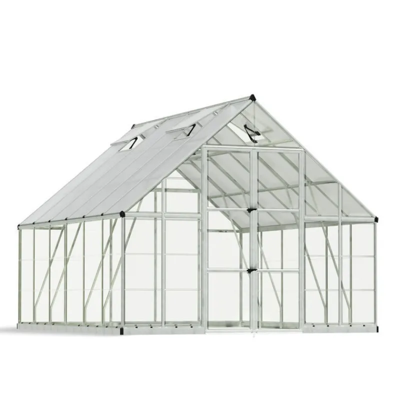 Balance Ibrida Serra Da Giardino in Policarbonato 366X304X257 cm Argento-Canopia Hot