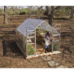 Balance Ibrida Serra Da Giardino in Policarbonato 367X244X229 cm Argento-Canopia Outlet