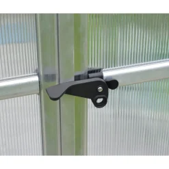 Bella Doppio Strato Serra Da Giardino in Policarbonato 844X244X219 cm Argento-Canopia Outlet