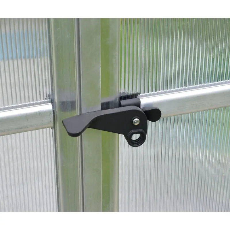 Bella Doppio Strato Serra Da Giardino in Policarbonato 613X244X219 cm Argento-Canopia Best