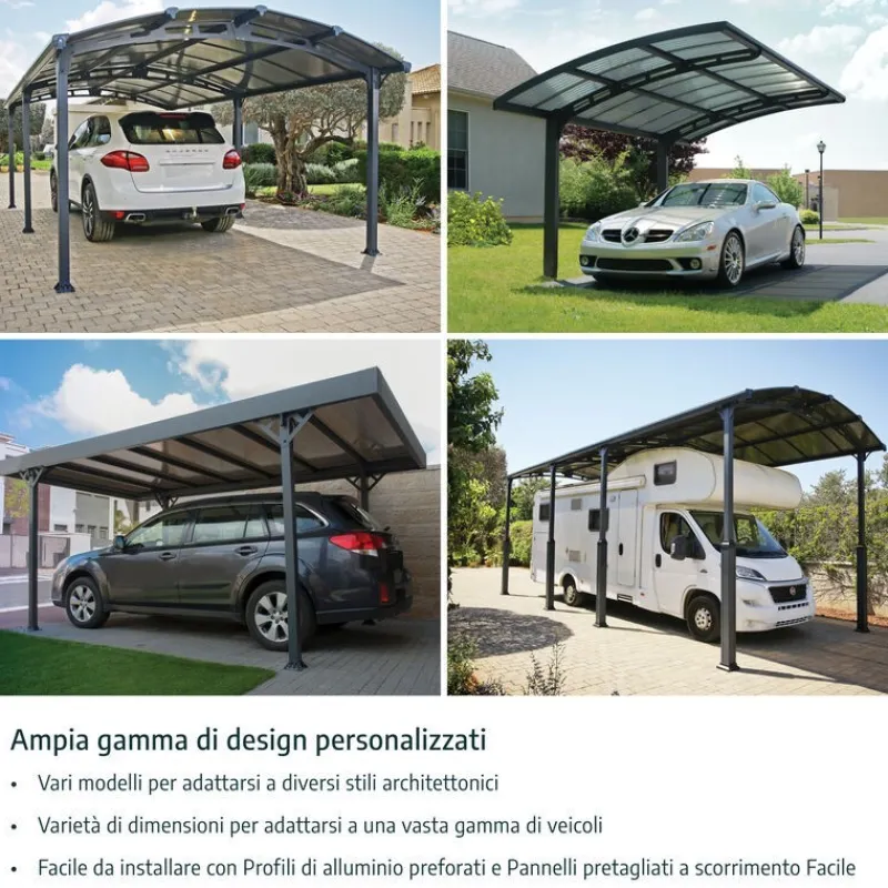 Colorado Carport in Alluminio 4.3 X 6 m-Canopia Best