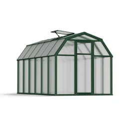 Eco Grow Doppio Strato Serra Da Giardino in Policarbonato 383X204X198 cm Verde-Canopia New