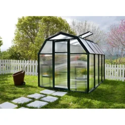 Eco Grow Doppio Strato Serra Da Giardino in Policarbonato 259X204X198 cm Verde-Canopia Outlet