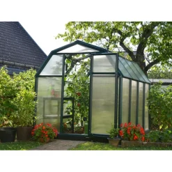 Eco Grow Doppio Strato Serra Da Giardino in Policarbonato 259X204X198 cm Verde-Canopia Outlet