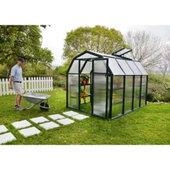 Eco Grow Doppio Strato Serra Da Giardino in Policarbonato 259X204X198 cm Verde-Canopia Outlet