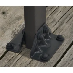 Feria Pergola Addossata in Alluminio 3X12.7 m Grigio-Canopia New