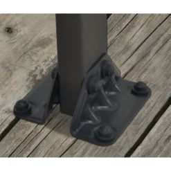 Feria Pergola Addossata in Alluminio 3X3 m Grigio-Canopia Discount