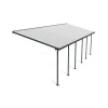 Feria Pergola Addossata in Alluminio 3X9.2 m Grigio-Canopia