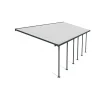 Feria Pergola Addossata in Alluminio 3X8.5 m Grigio-Canopia Discount