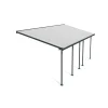 Feria Pergola Addossata in Alluminio 3X7.3 m Grigio-Canopia Clearance
