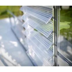 Finestra Laterale a Lamelle per Serra - Argento-Canopia Clearance