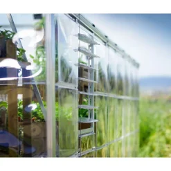 Finestra Laterale a Lamelle per Serra - Argento-Canopia Clearance