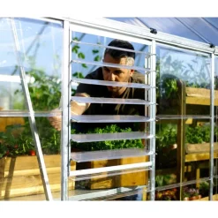 Finestra Laterale a Lamelle per Serra - Argento-Canopia Clearance