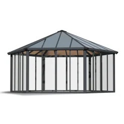 Garda Gazebo Chiuso in Alluminio 5.2X6 m-Canopia Clearance