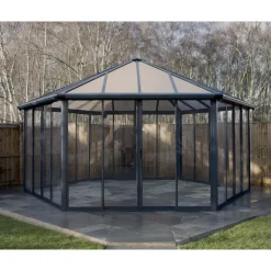 Garda Gazebo Chiuso in Alluminio 5.2X6 m-Canopia Clearance