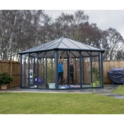 Garda Gazebo Chiuso in Alluminio 5.2X6 m-Canopia Clearance