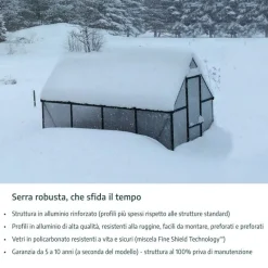 Glory Serra Da Giardino in Policarbonato di Premium 244X195X251 cm-Canopia Outlet