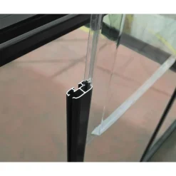 Harmony Trasparente Serra Da Giardino in Policarbonato 126X185X208 cm Grigio-Canopia