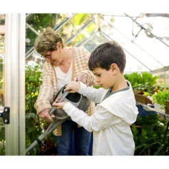 Harmony Trasparente Serra Da Giardino in Policarbonato 186X185X208 cm Argento-Canopia Outlet