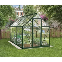 Harmony Trasparente Serra Da Giardino in Policarbonato 306X185X208 cm Verde-Canopia Hot