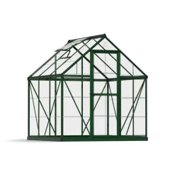 Harmony Trasparente Serra Da Giardino in Policarbonato 186X185X208 cm Verde-Canopia Hot