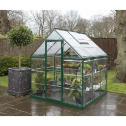 Harmony Trasparente Serra Da Giardino in Policarbonato 186X185X208 cm Verde-Canopia Hot